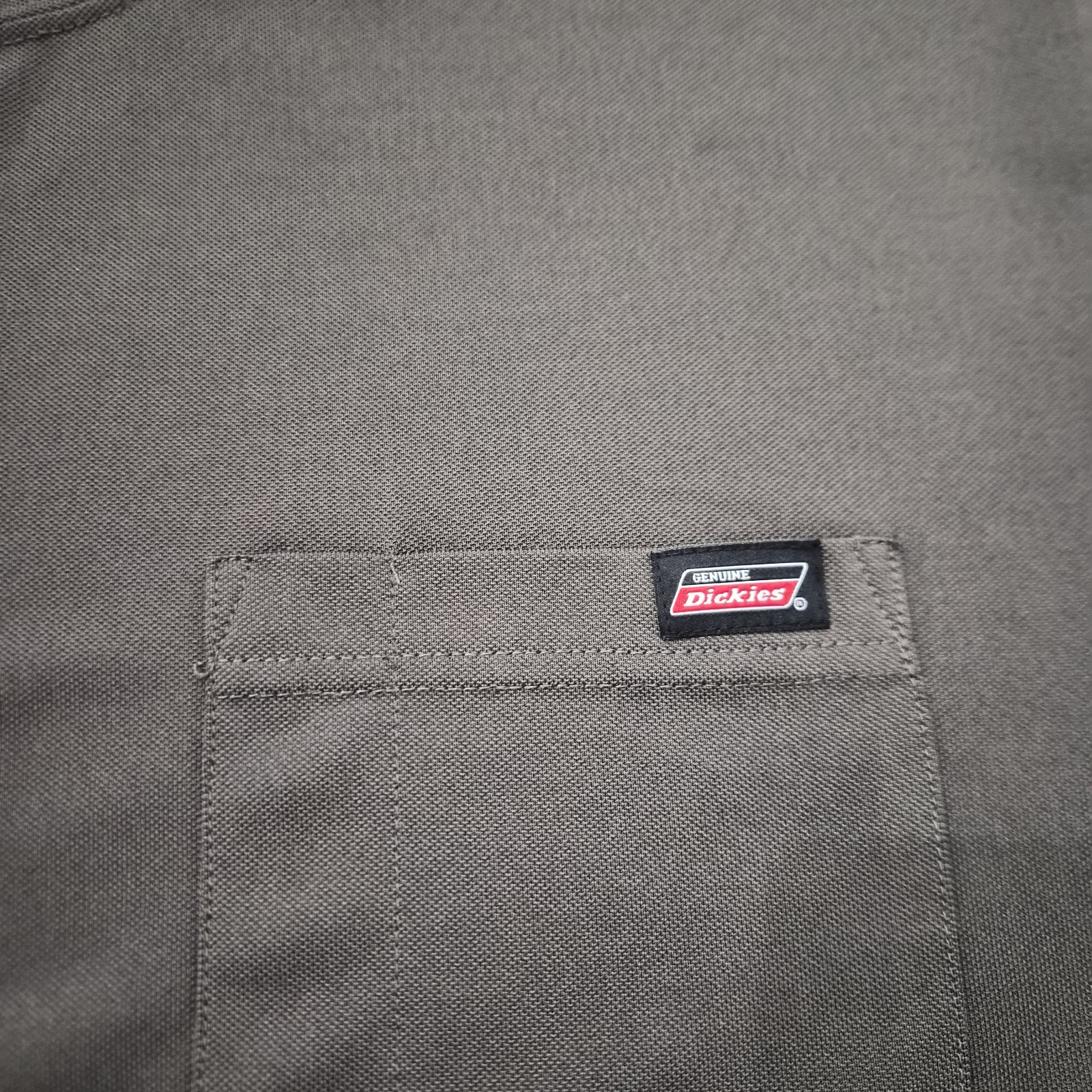 Dickies Genuine Green Men's Long Sleeve Crew Neck Pocket T-Shirt 2XL gallery