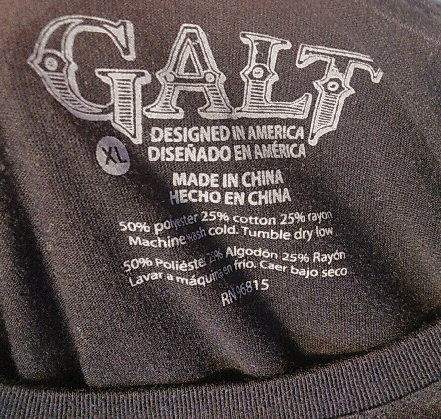 Galt Short Sleeve Graphic T-Shirt Freedom It's Not Free Patriotic Size XL gallery