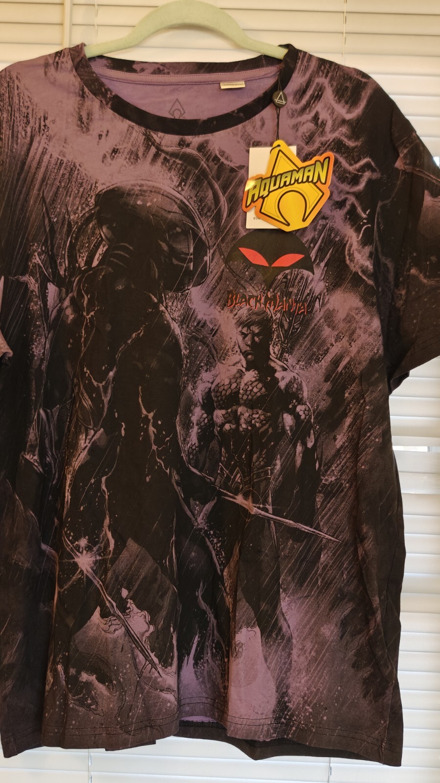 Elevenparis Eleven Paris Black Manta Graphic Tee T-Shirt Mist Aquaman XL NWT $75 gallery