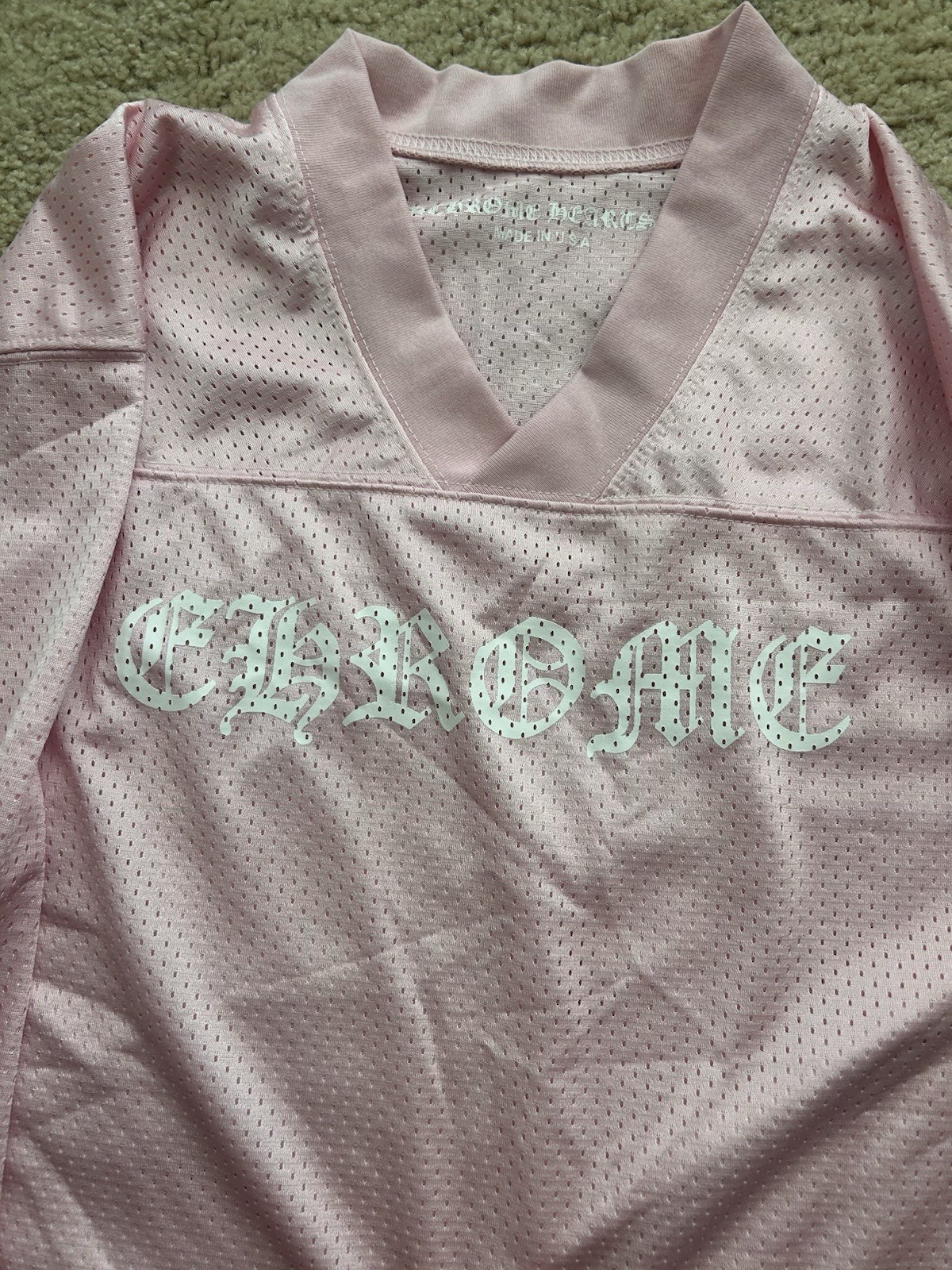 Pink Chrome Hearts Warm Up Jersey Size S gallery