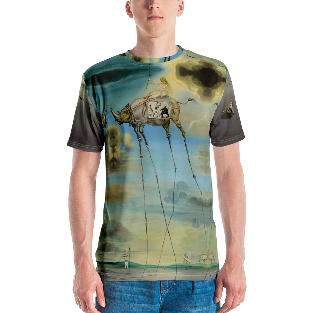 Salvador Dali T-shirt Elephants Famous Paintings All Over Printing Tee Shirt gallery