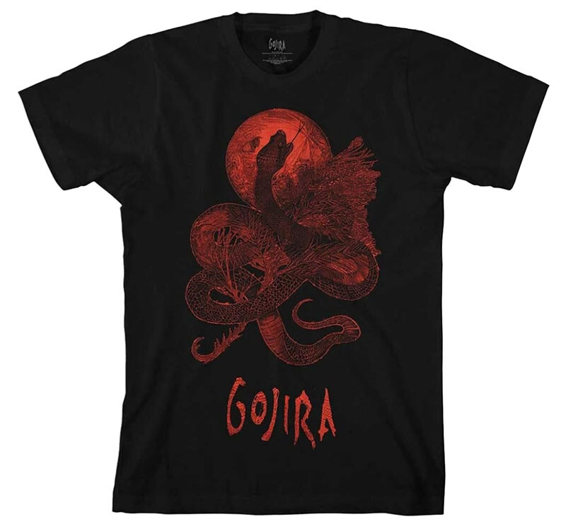 New Gojira Red Serpent Moon Heavy Metal Band T-Shirt (SML-2XL) badhabitmerch