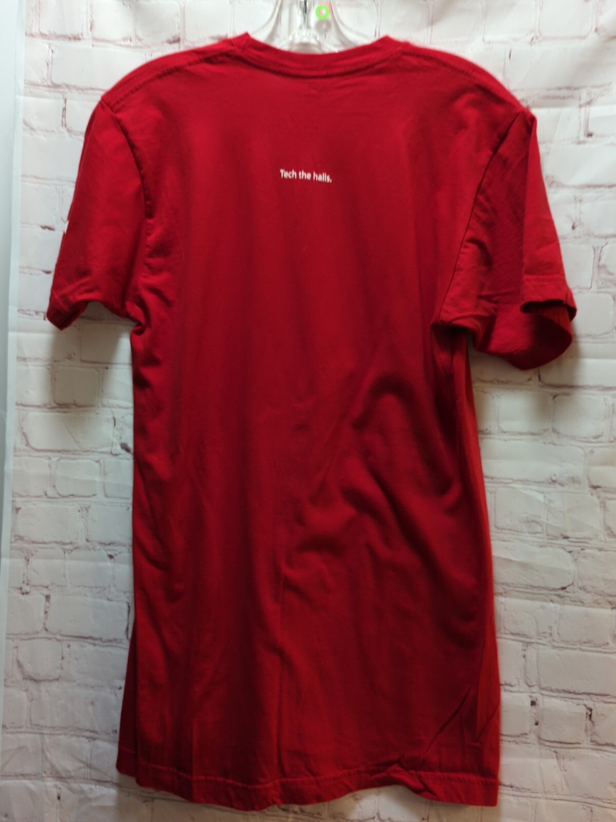 Apple Store Employee T shirt Tech The Halls Medium Christmas Red men women gallery