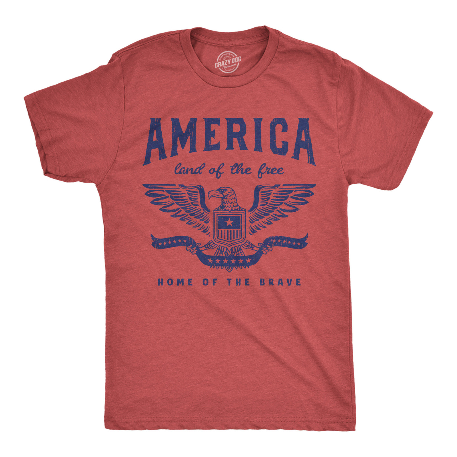 Mens Funny T Shirts America Land Of The Free Home Of The Brave Graphic Patriotic gallery