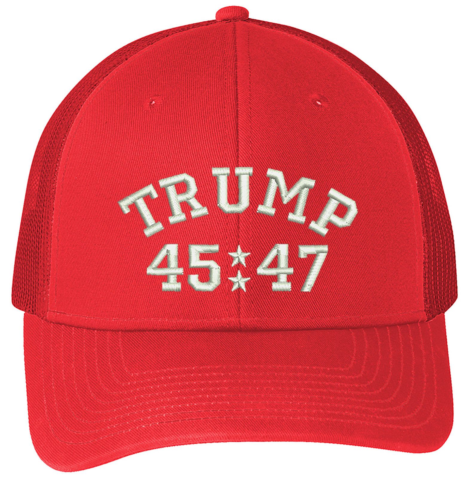 Trump 45/47 Embroidered Trucker Structured Adjustable One Size Fits All Hat gallery