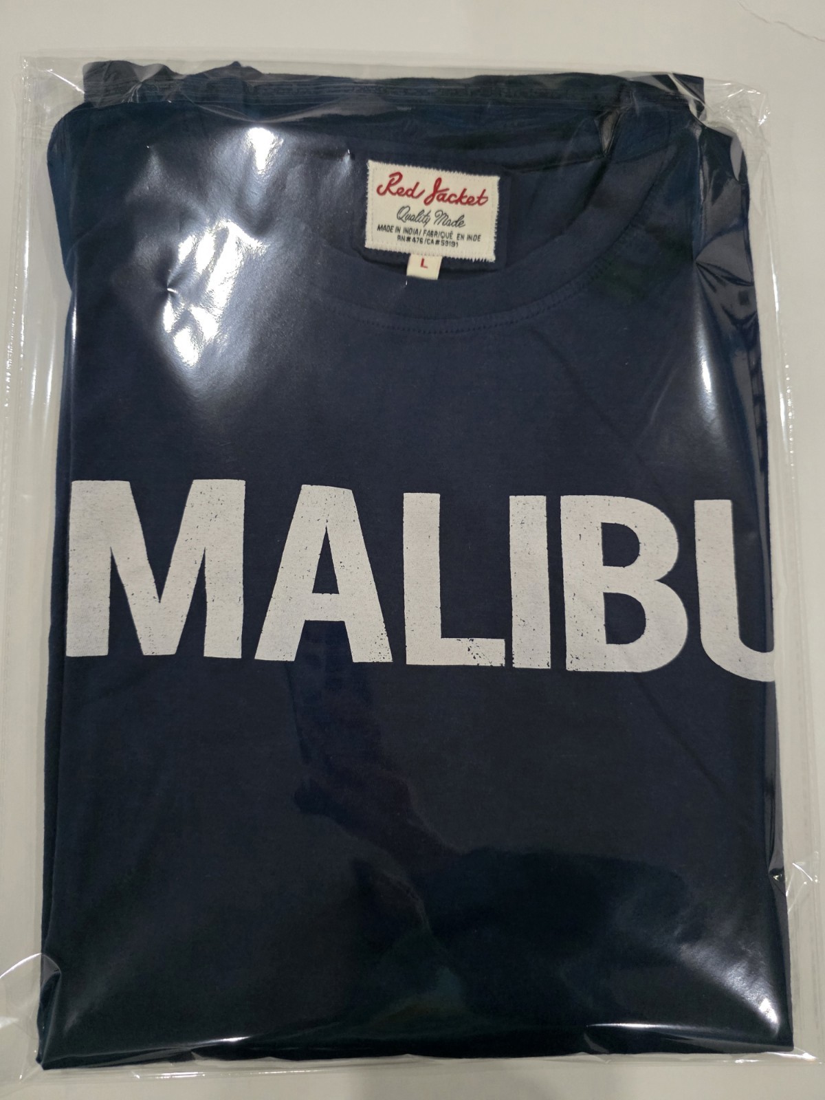 Malibu Vintage T-shirt Blue By Red Jacket Size Large gallery