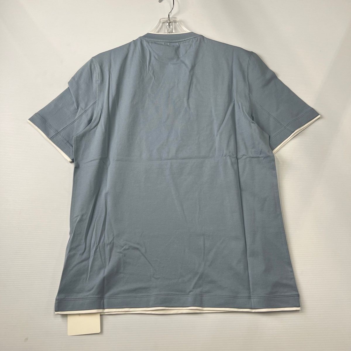 BRUNELLO CUCINELLI Cotton Crewneck T-shirt Men's Size M Light Blue gallery