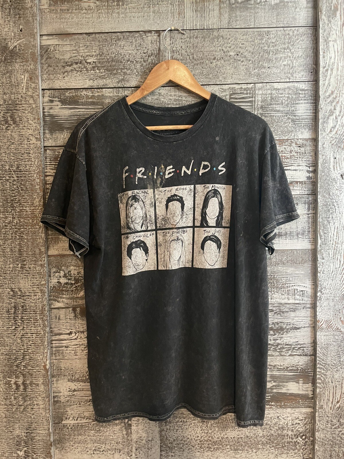 Friends The Television Series Black T Shirt Unisex Adults Size XL Good Condition
