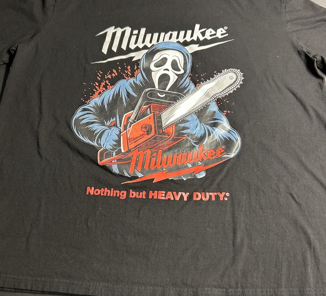 Milwaukee 3XL Tee Shirt w/ Graphic “Nothing But Heavy Duty” gallery