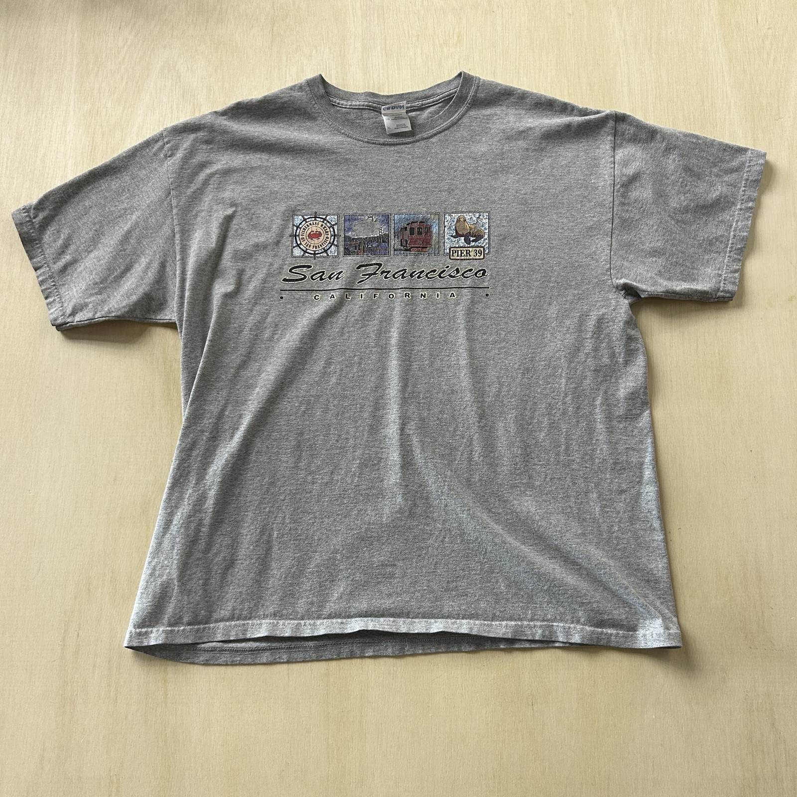 Gildan San Francisco California Shirt Mens XL Gray Pier 39 Graphic Tee T-Shirt gallery