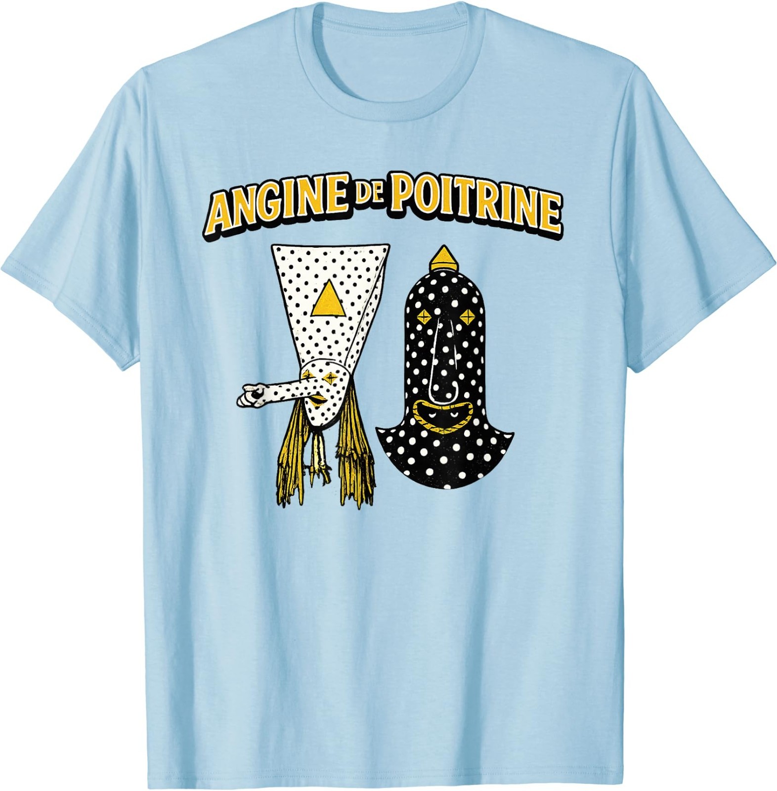 Angine De Poitrine Band Tee Vintage Music Fans Masked T-Shirt gallery