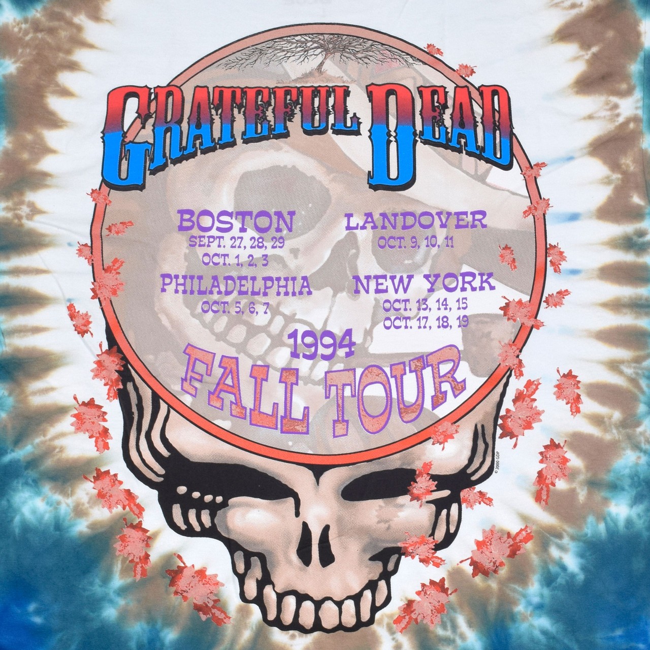 [Limited Edition] Vintage Grateful Dead Banjo Tie-Dye T-Shirt Liquid Blue gallery