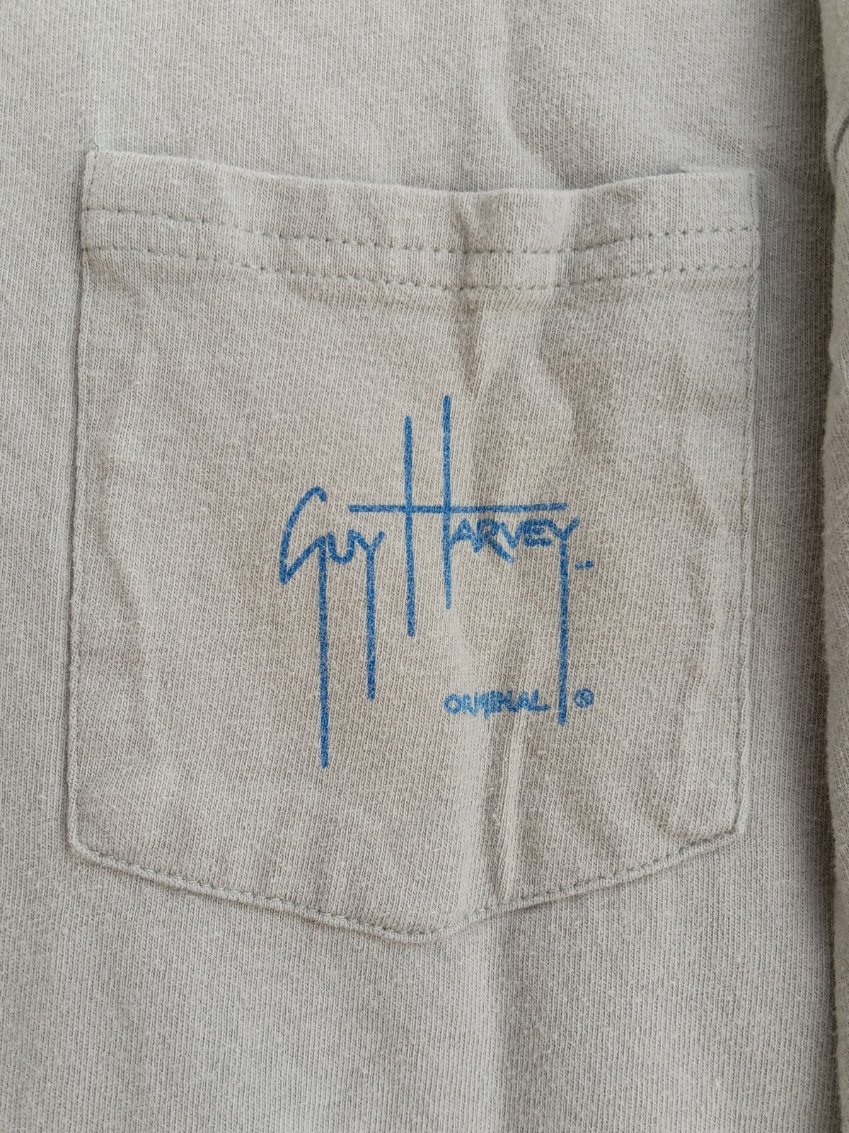 Vtg Guy Harvey By AFTCO Bluewater T Shirt Mens Size XL 2005 Graphic Logo Pocket gallery