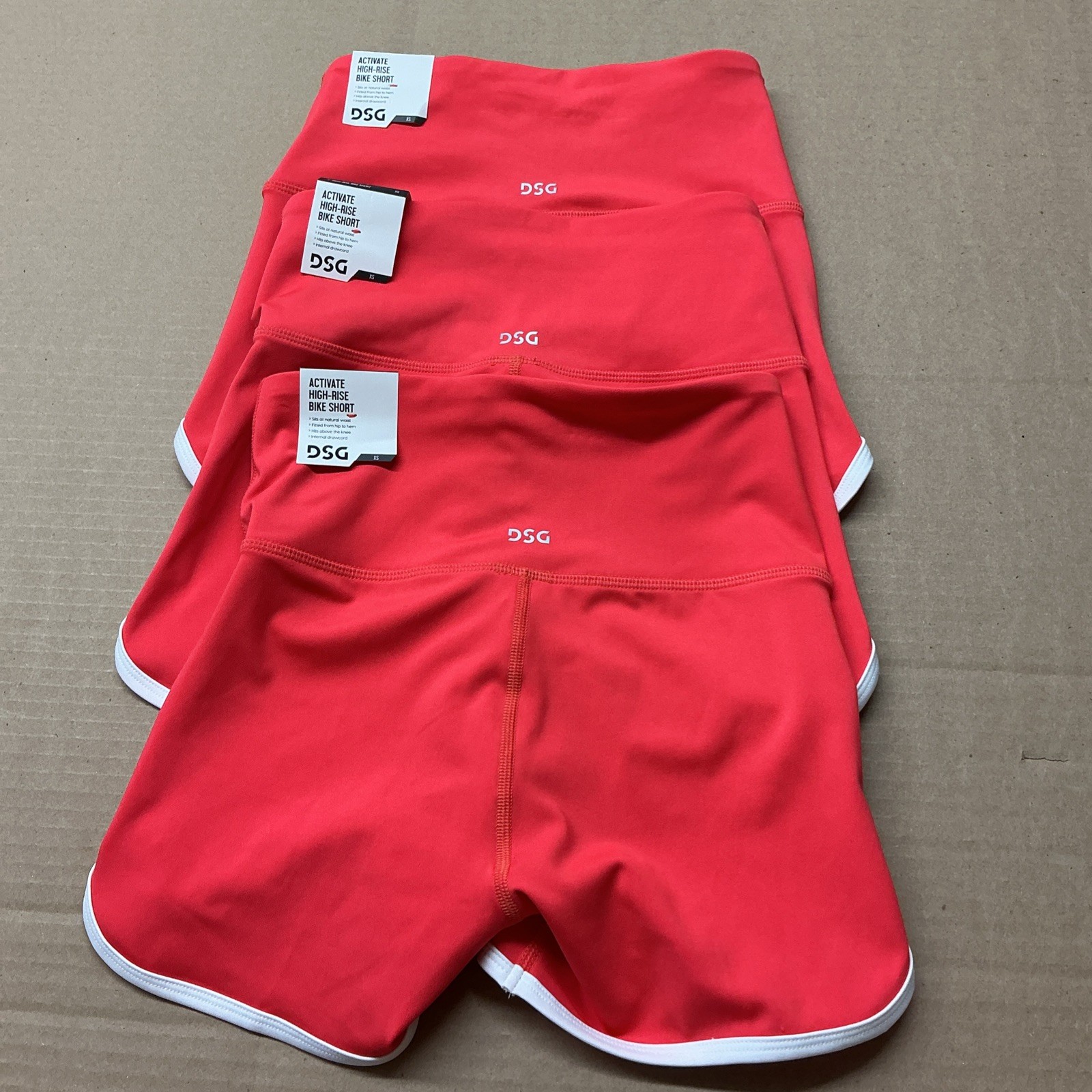 DSG Activate High-Rise Bike Short Lot Of 3 Size XS MSRP $90.00 Eby4305 gallery