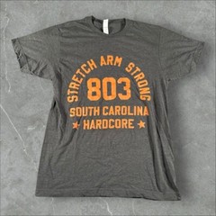 Stretch Arm Strong Shirt Men Medium Grey Hardcore Punk Band 803 HCX Tour Concert