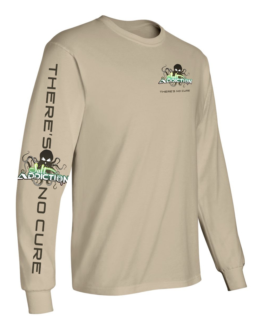 Salt Addiction Saltwater Octopus Fishing Long Sleeve T Shirt Cotton gallery