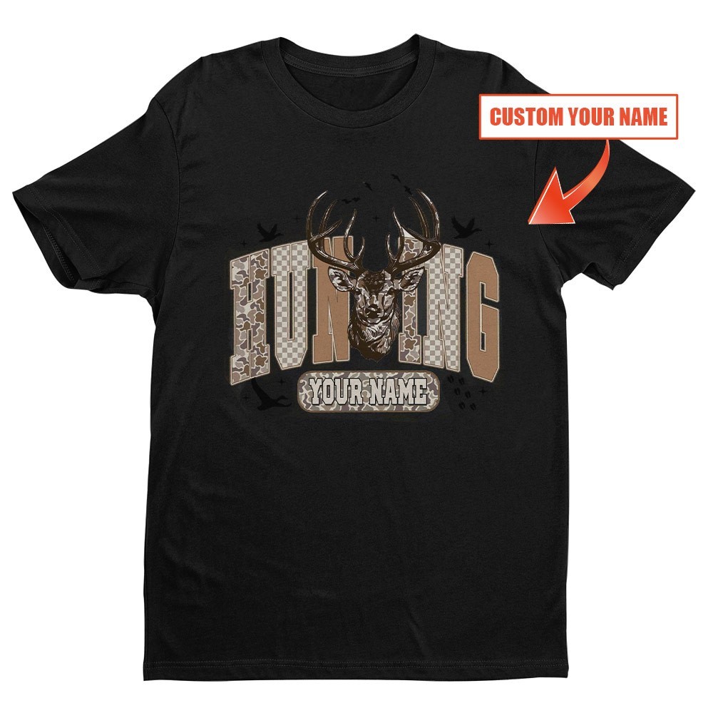 Custom Name Deer Hunting Season Unisex T-shirt | Father's Day Hunting Gifts gallery