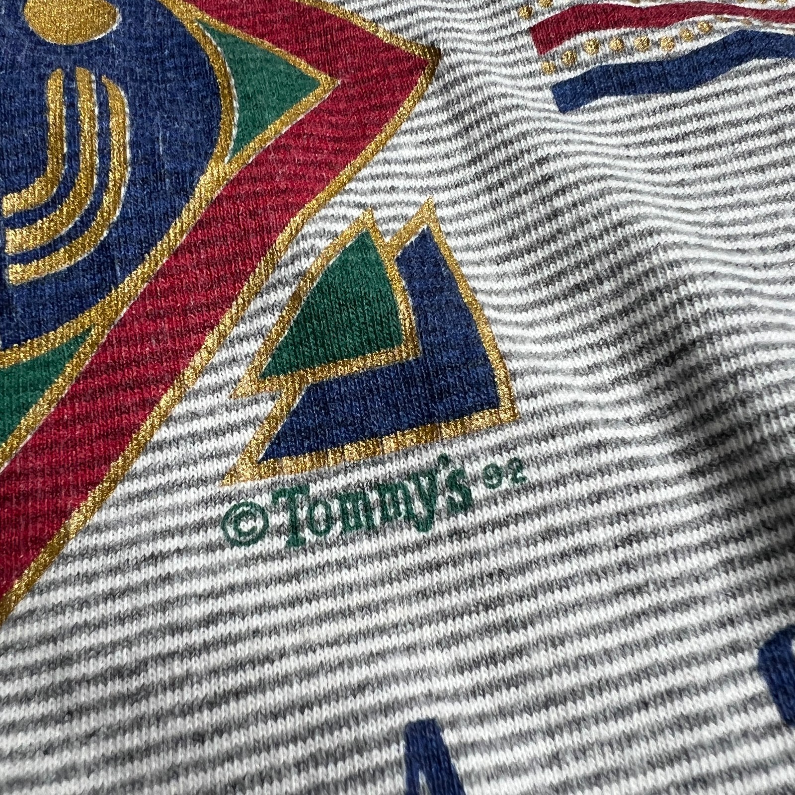Vintage 90s Houston Texas Graphic T-Shirt XL Made USA Tommys 1992 Cotton gallery