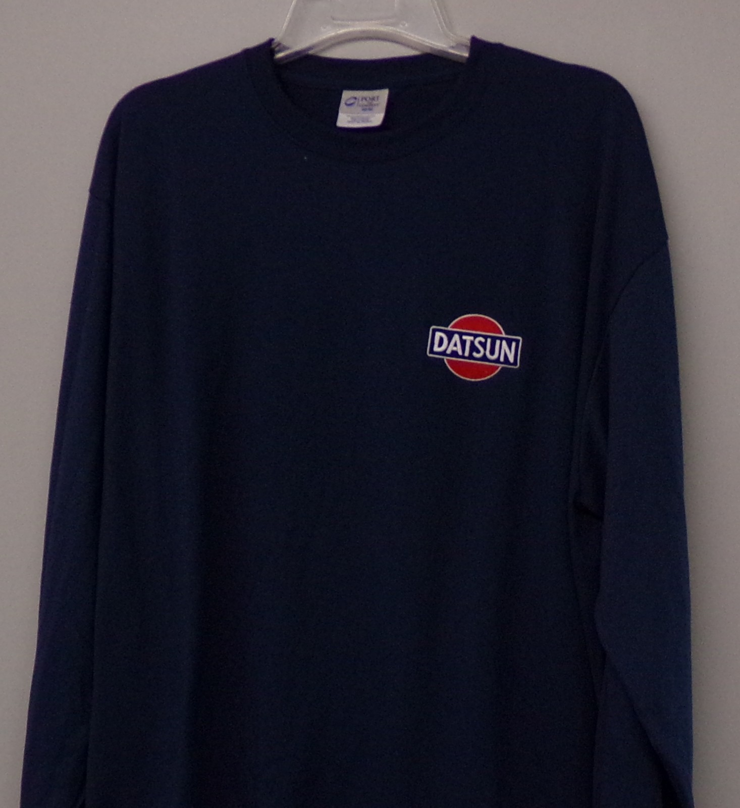 DATSUN Old Logo Embroidered Long Sleeve T-Shirt S-6XL, LT-4XLT Nissan New gallery
