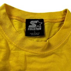 VTG Starter Athletic Men’s 100% Cotton Graphic L/S T-Shirt Yellow • Large