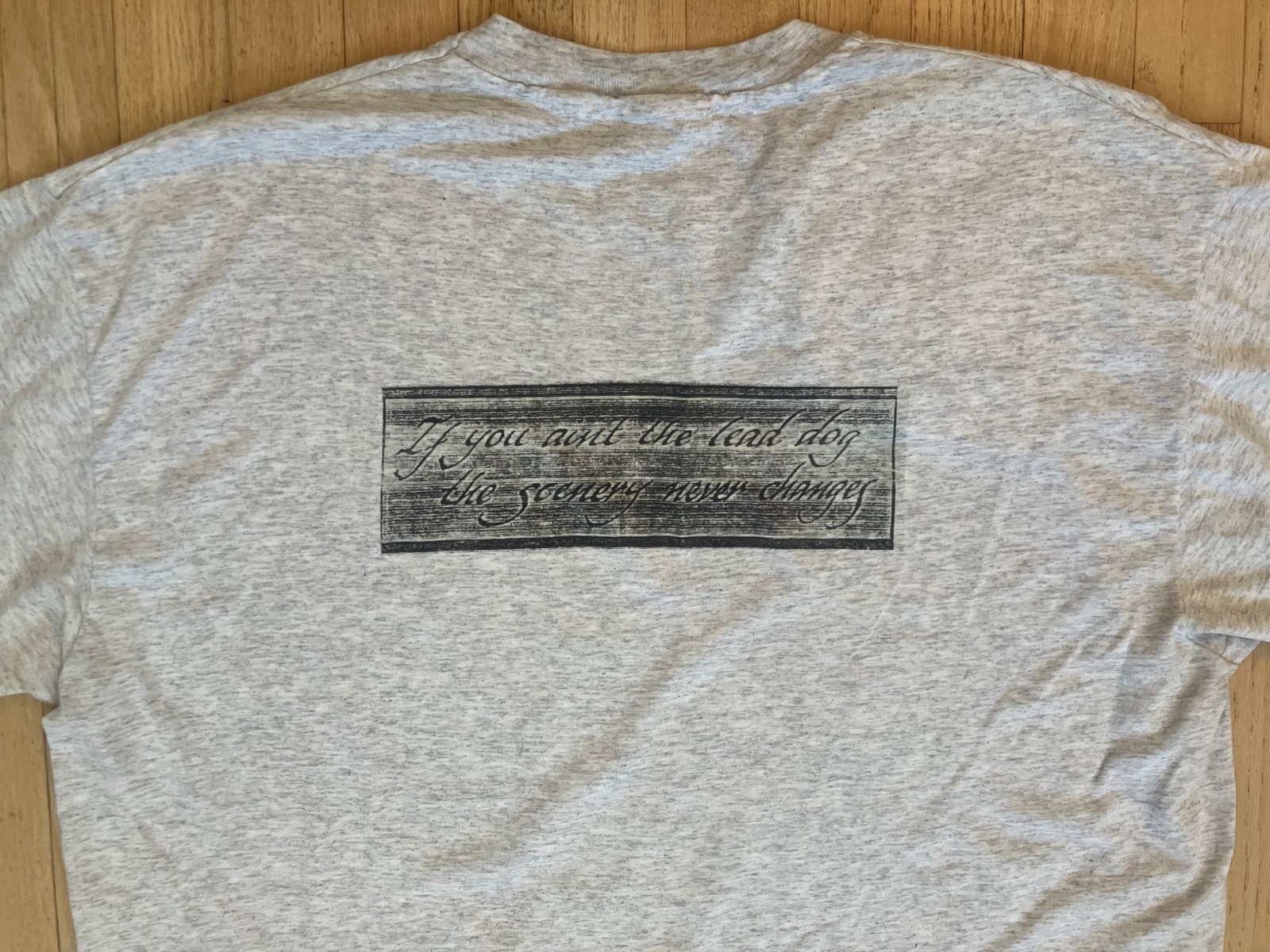 VTG L Gizzard If You Ain't The Lead Dog Rifle Shooting Shirt, Padded Shoulder XL gallery