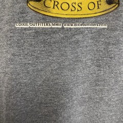 DIXIE OUTFITTERS 2002 Ringer T-Shirt Gray/Blue Size Large