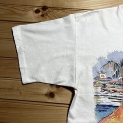 Vintage 1995 Rainbow Group Richard Wallich Labadee Art T Shirt Size Large