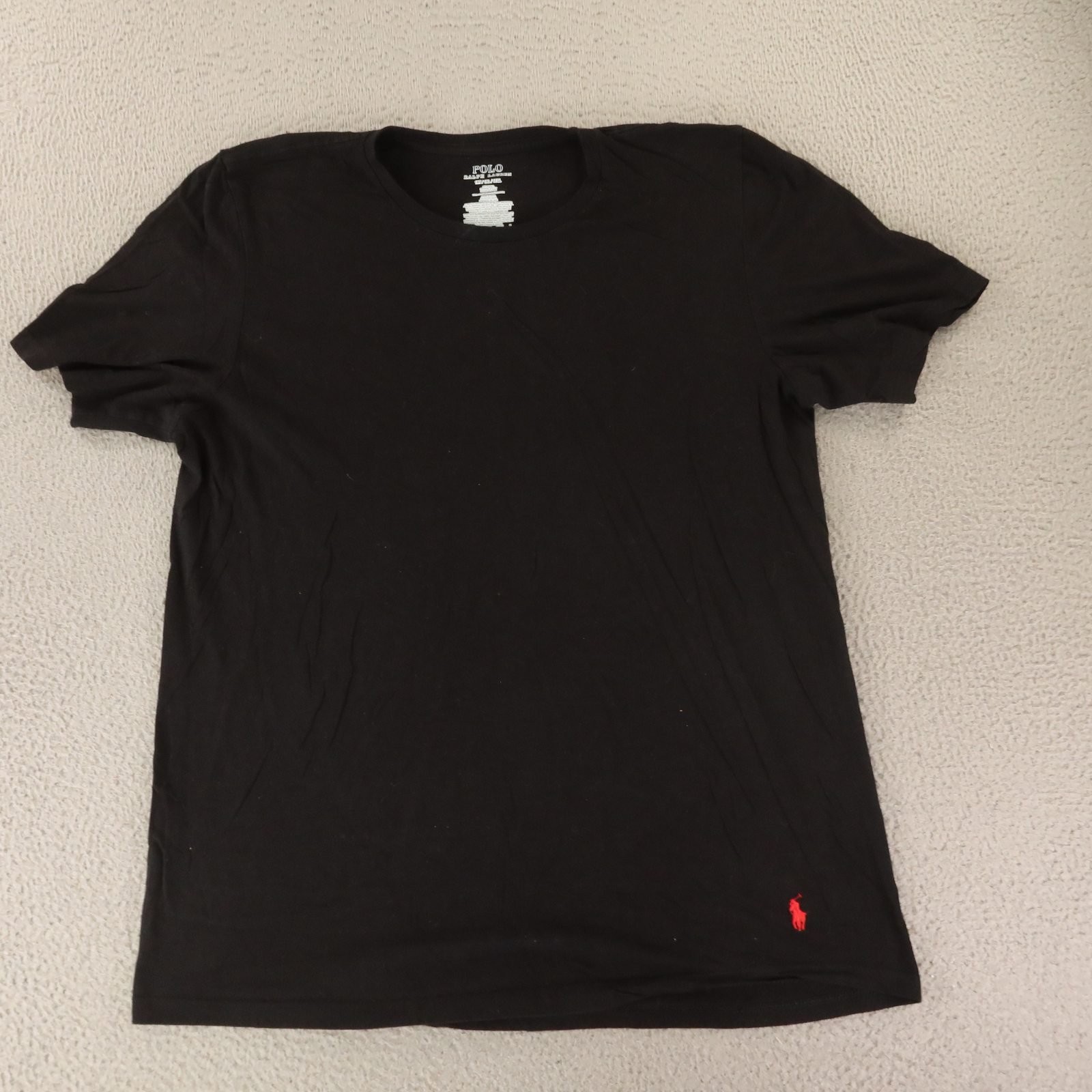Polo Ralph Lauren Shirt Mens XLT XL Black 100% Cotton Big & Tall 1XL gallery