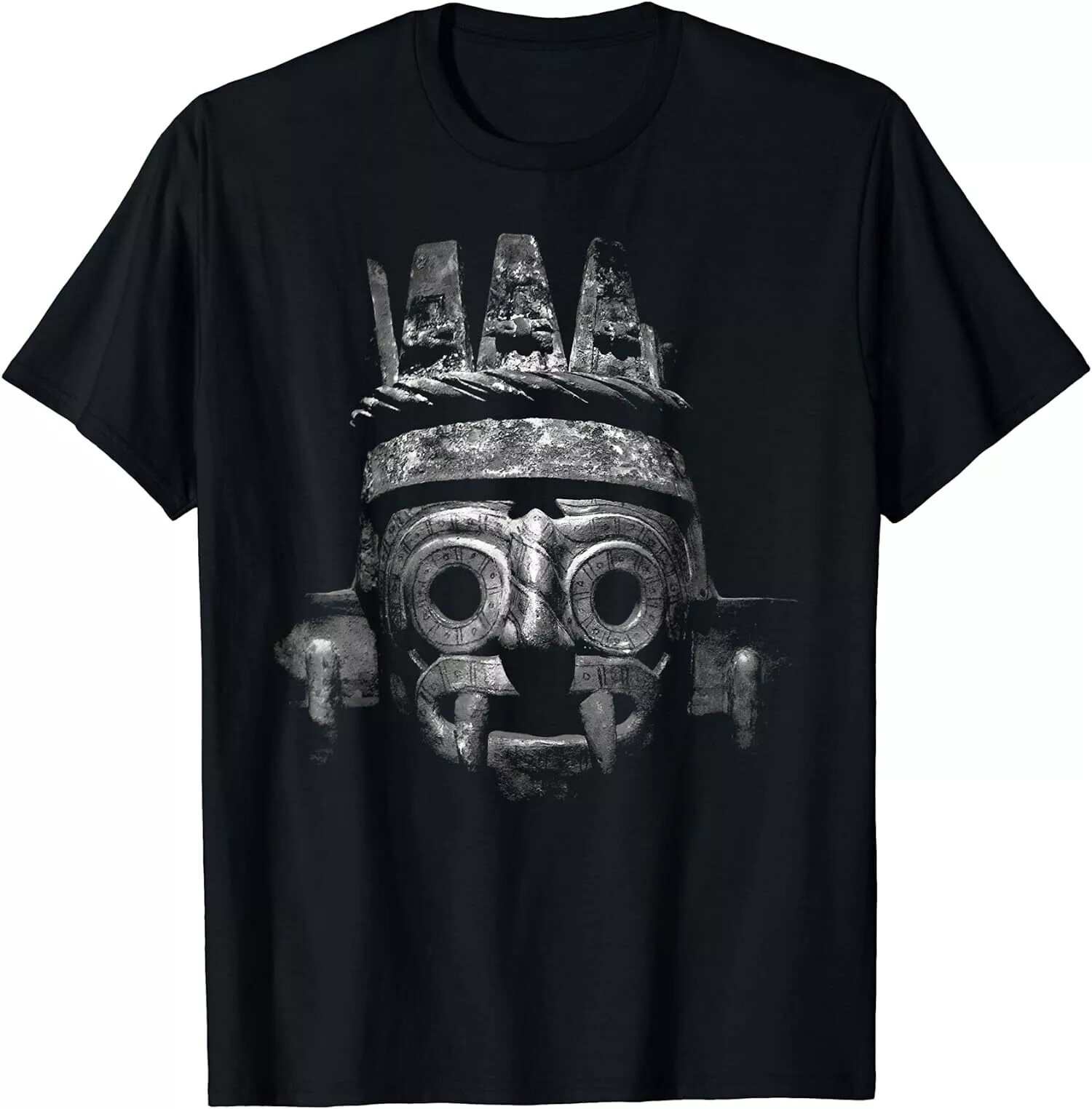 HOT SALE! Tlaloc Face Aztec God T-Shirt S-5XL gallery