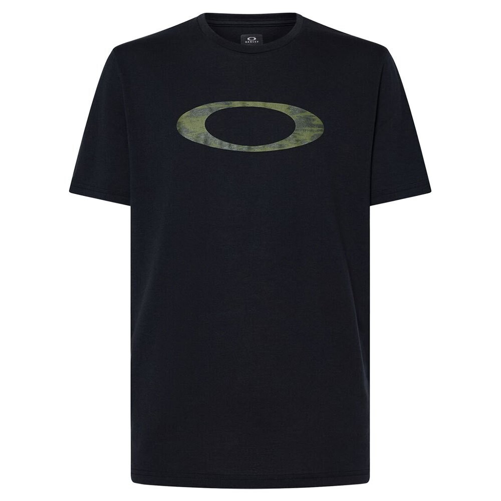 Oakley O-Bold Ellipse Tee Short Sleeve T-Shirt Black/Brush Tiger Green Large New