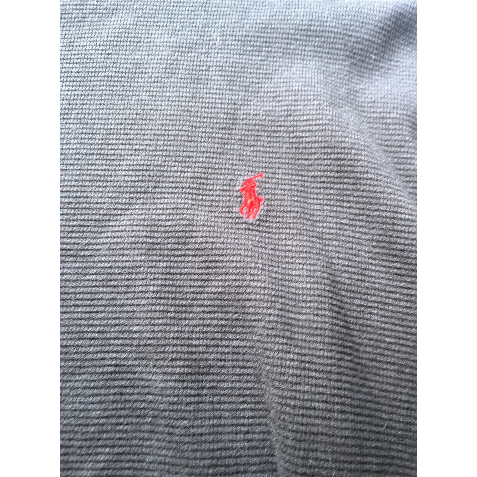 Polo Ralph Lauren Waffle Knit Thermal Shirt Mens XL Black Long Sleeve Red Pony gallery