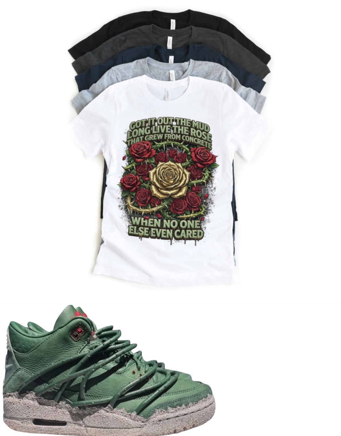 Shirt to match Jordan 3 Teyana Taylor x Jordan 3 SP “Concrete Rose” Matching Tee gallery