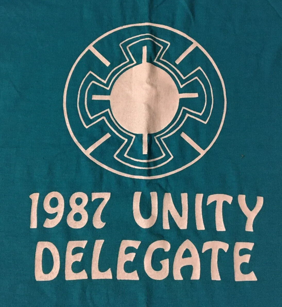 Vtg 80s Unity Delegate Shirt S USA World Peace Nature Friend Kindness Grunge 90s gallery