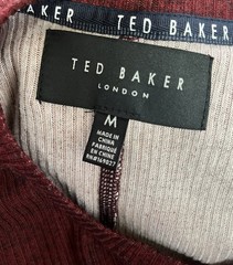 Ted Baker Long Sleeve Rib Cree Men’s Tee Size M