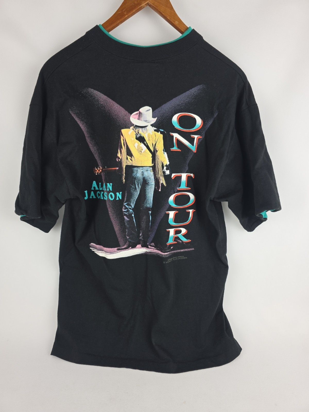 90s Alan Jackson On Tour Shirt Premier Sportswear Made in USA Size Large Black gallery