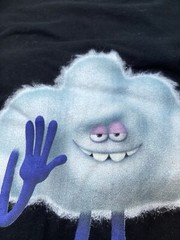 Trolls World Tour Hey Cloud Guy Mens T-Shirt Sz 2XL Pre-Owned Black