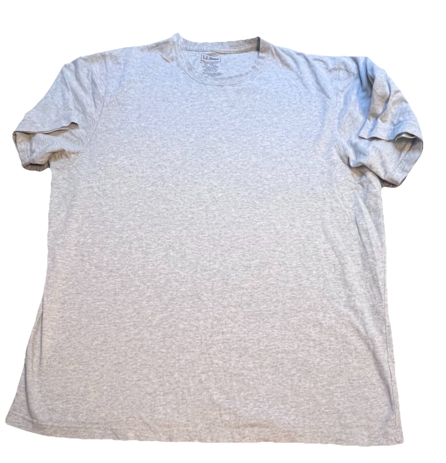 L.L Bean Gray Traditional Fit Mens T Shirt Short Sleeve