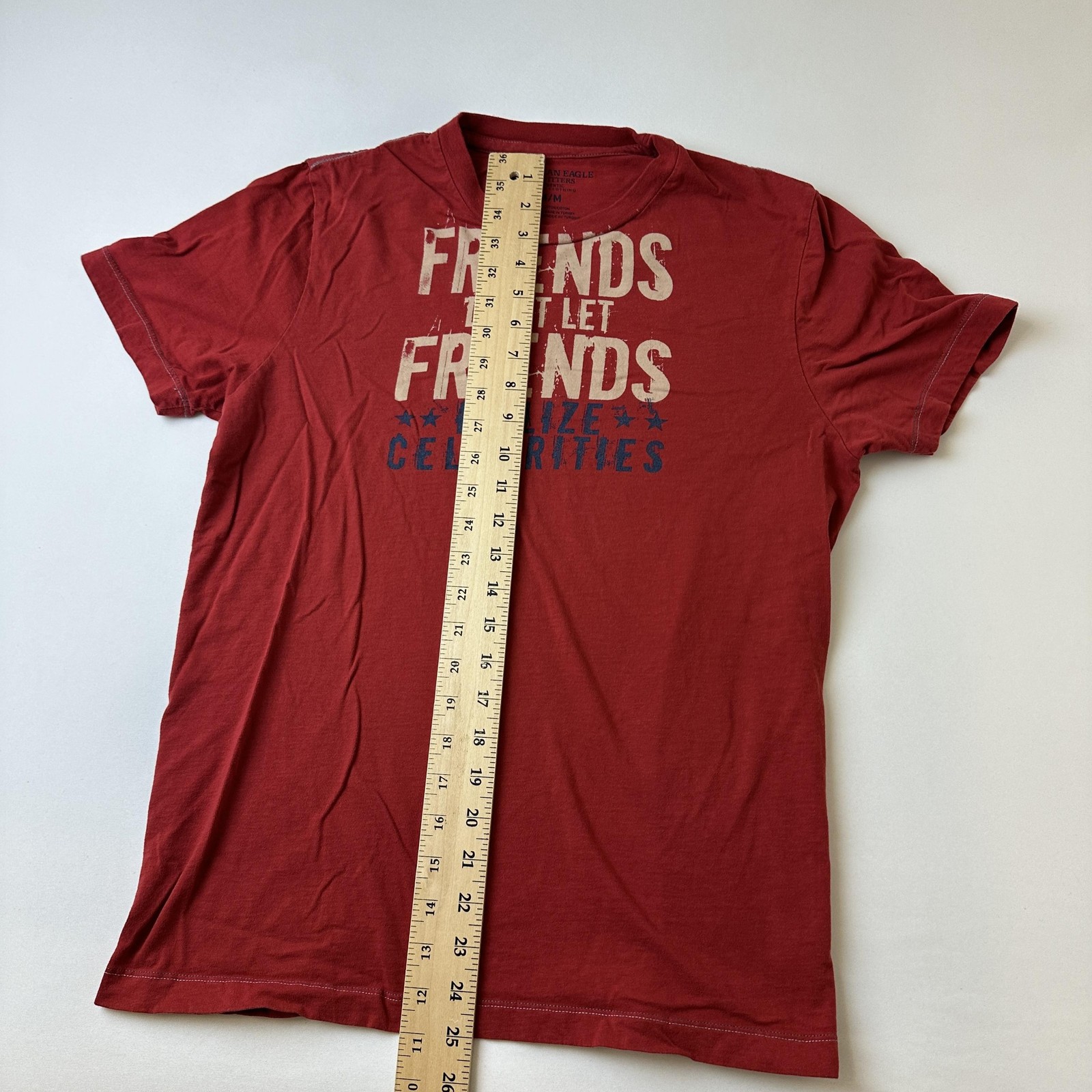 American Eagle Shirt Mens Medium Friends Don't Let Friends Idolize Celebrities gallery
