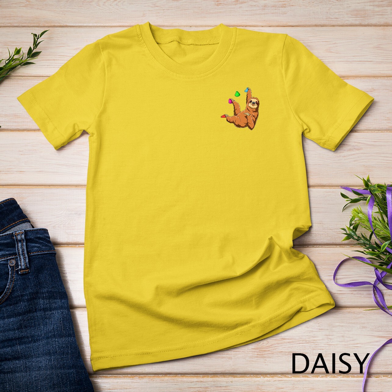 Chilled Sloth - Bouldering and Rock Climbing Gift T-Shirt Unisex T-shirt gallery