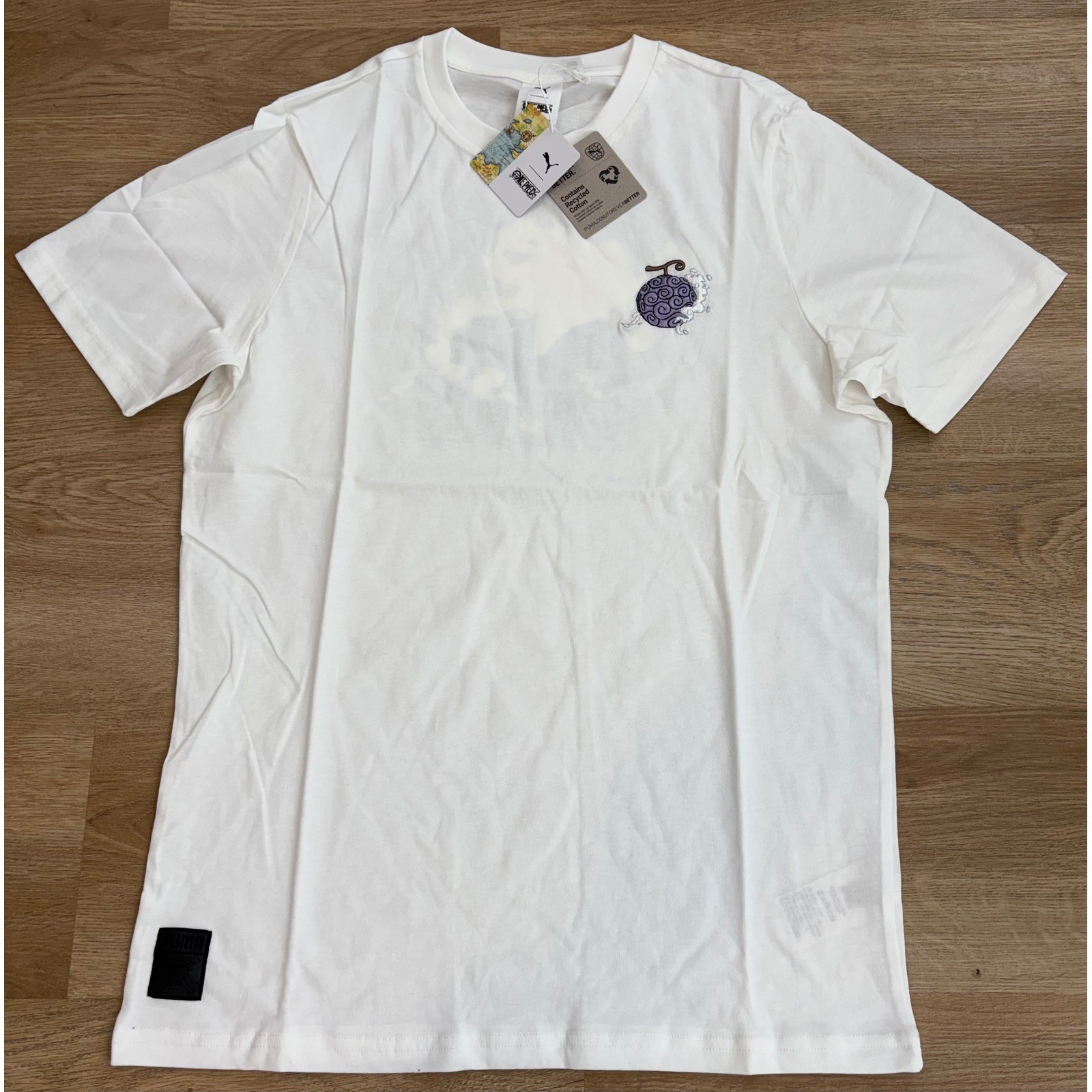 NWT Men's Puma x One Piece Luffy Graphic T-Shirt - Small - White gallery