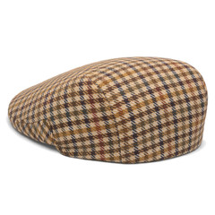 Boys Tweed Flat Cap Check Pattern Baker Boy Hat Kids Classic Ivy Cap Warm