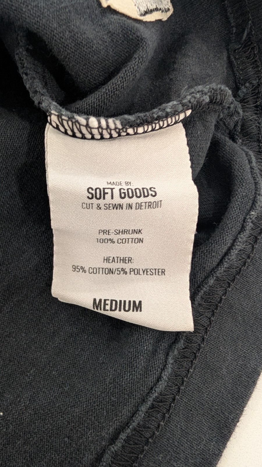 American Trench Original Equipment Tee Medium Black Marshal Weight Made in USA M gallery