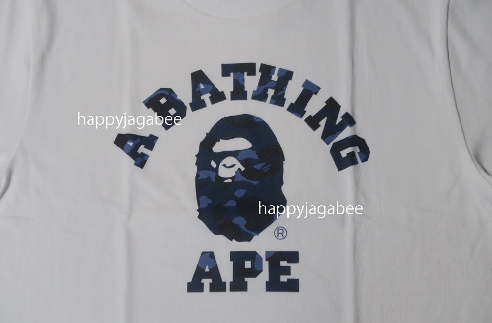 A BATHNIG APE Men's COLOR CAMO COLLEGE TEE 1L80110016 gallery