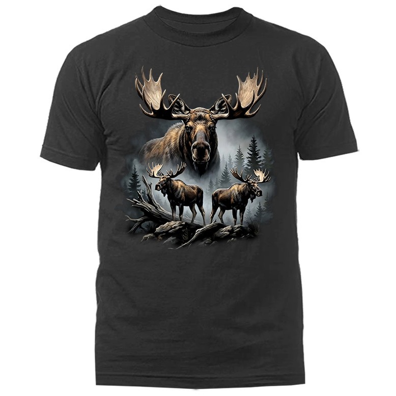 Bull Moose Wilderness Forest Wildlife Nature T-shirt