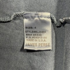 James Perse Lightweight Jersey Tee Shirt Mens 4 XL Blue #19 Faded USA Old Money