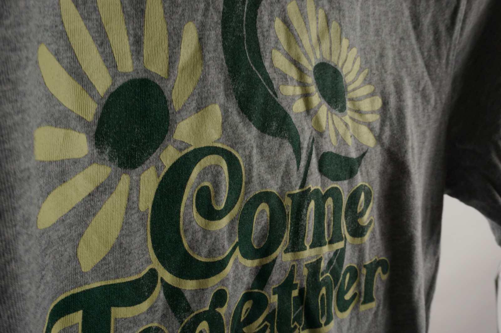 New BP. Come Together Graphic T-Shirt XXS Gray Cotton Crew Neck Short Sleeve gallery