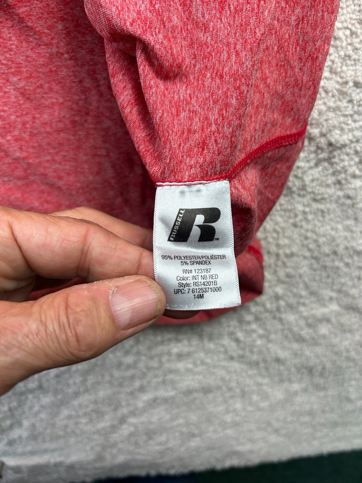 Russell Men's Red XL Moisture-Wicking Dri-Power Active T-Shirt gallery