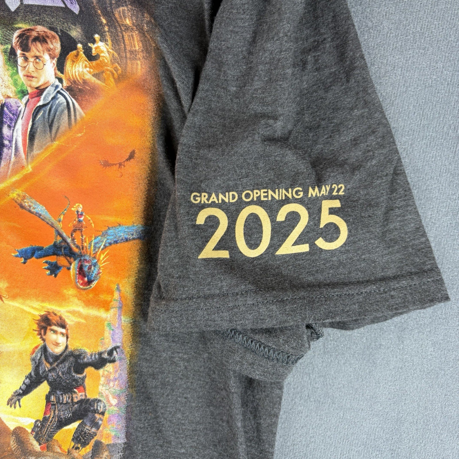 2025 Epic Universe Grand Opening Day T-Shirt Gray Size Large Free Shipping #62 gallery