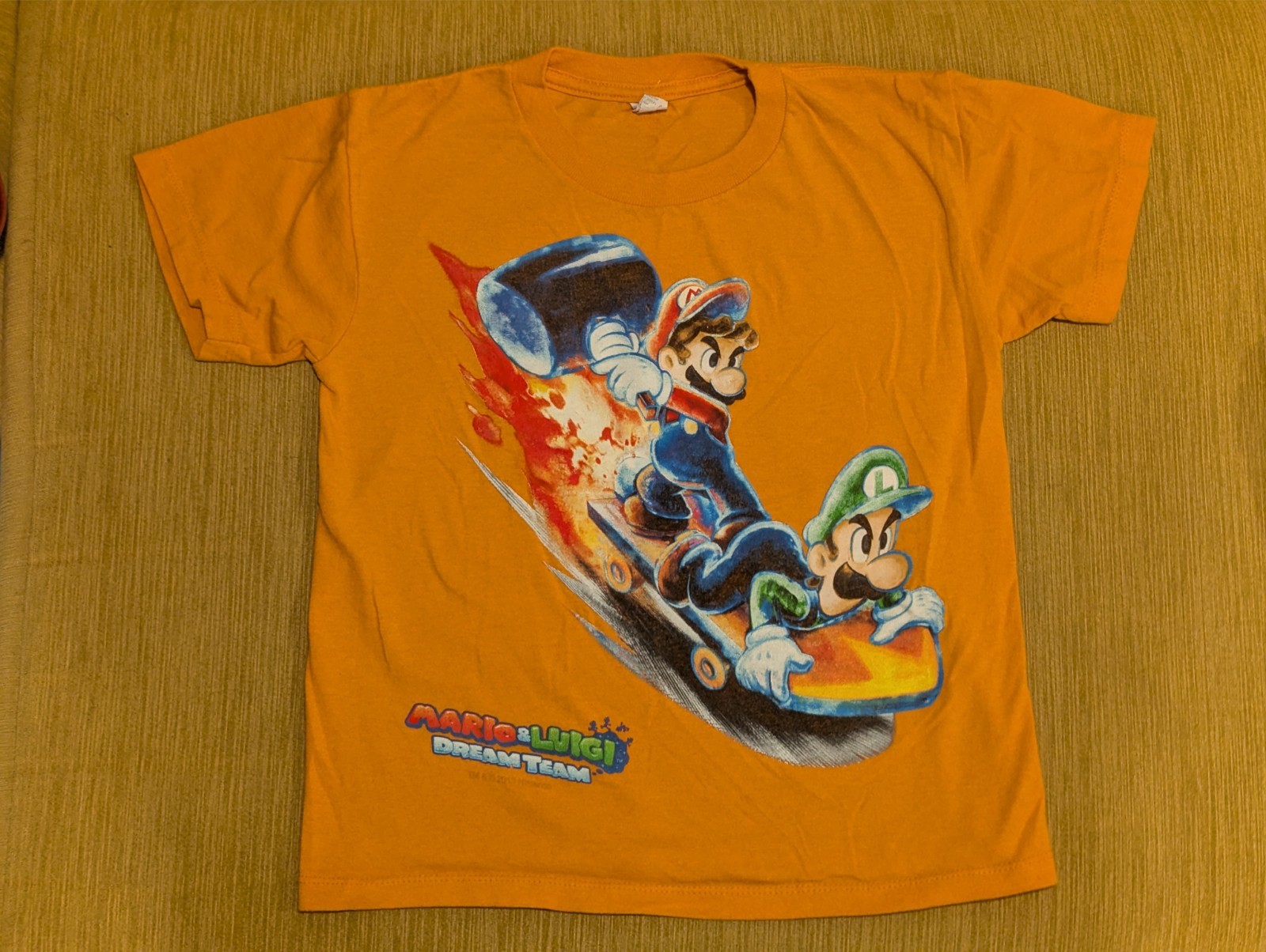 2013 Mario & Luigi Dream Team Promo T-Shirt Nintendo 2XS Small 8T
