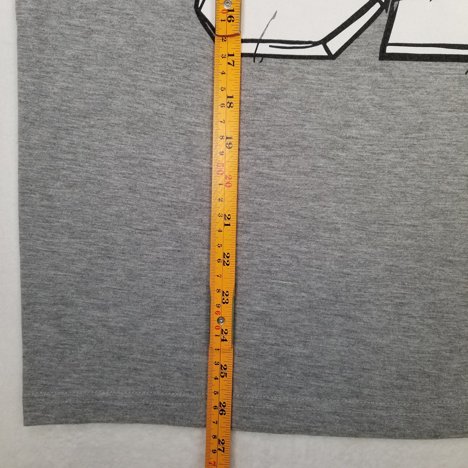 Men's Gray Never 51 St Large Block Letter Graphic Tee Shirt Medium Casual gallery